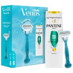 Набор подарочный для женщин, Gillette (Жиллет) Винус смус с 1 сменной кассетой + шампунь Пантин аква лайт 250 мл