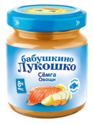 Пюре Бабушкино лукошко семга овощи с 8 мес 100 г