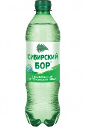 Вода Сибирский бор газированная 0.5 л