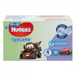 Подгузники-трусики для мальчиков 104 шт. Huggies 9-14 кг