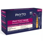 Сыворотка против выпадения волос, Phytosolba (Фито) 5 мл 12 шт арт. PH1002011P4 Фитоциан для женщин против реакционного выпадения волос ампулы