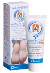 Крем для ног аквапилинг устраняет утолщенную огрубевшую кожу сухие мозоли натоптыши заживляет трещины Эффект за 7 дней 75 мл