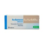 Ко-Амлесса, таблетки 2 мг+5 мг+0.625 мг 30 шт (периндоприл+амлодипин+индапамид)